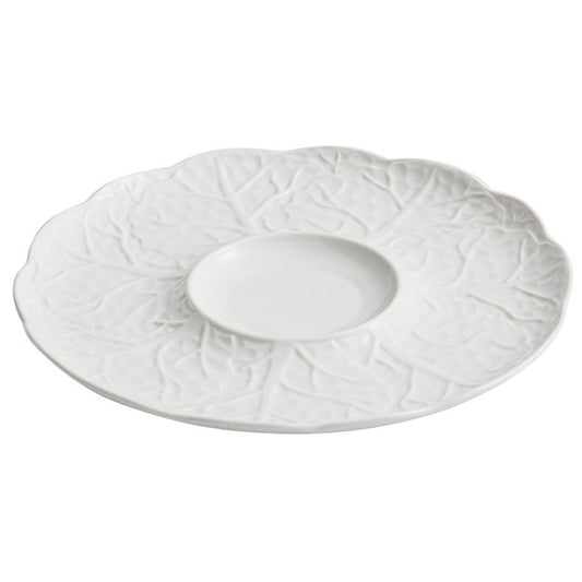 Cabbage-shaped Ceramic White Light Luxury High Sense Western Cuisine Plate