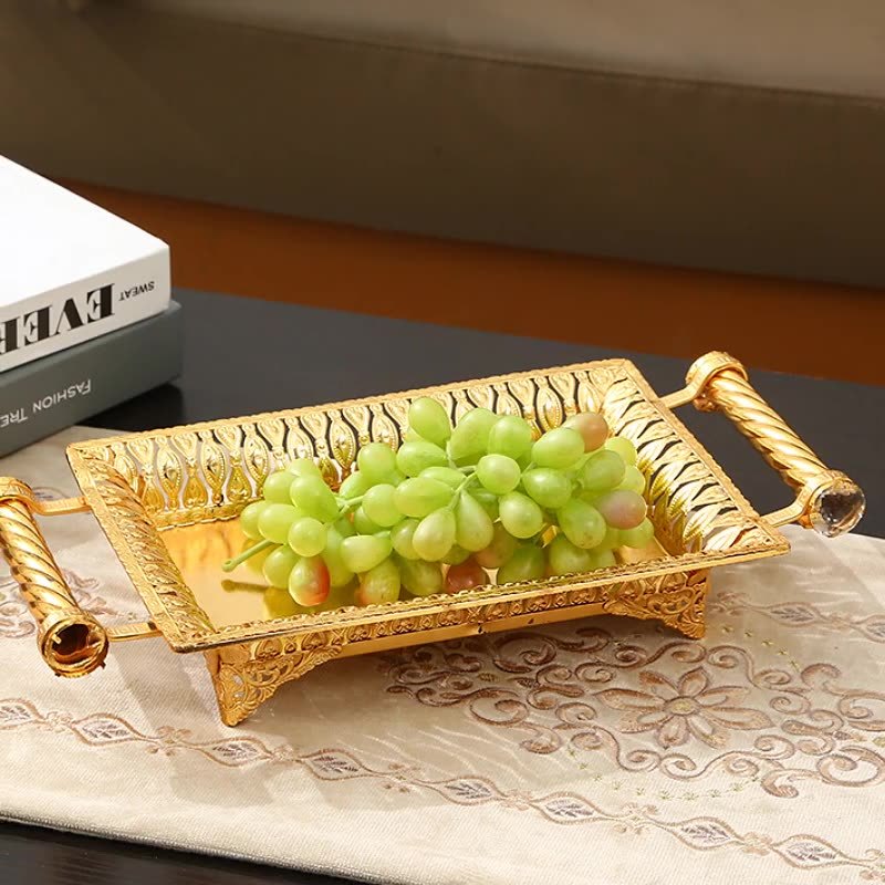 High-end European-style Long Fruit Plate For Household Luxury
