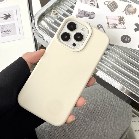 Solid Color Liquid Silicone Phone Case