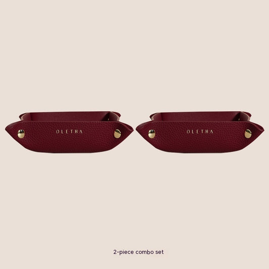 Jewelry Hallway Light Luxury Woven Dining Tray Key Cosmetic Storage Tray