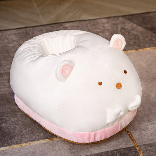 Cartoon Plush Feet Warmer Soft And Warm