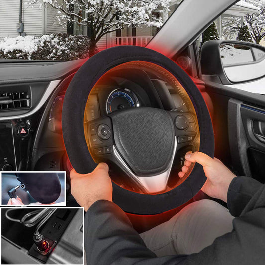 Hand Warmer Steering Wheel Protector Winter Day Car
