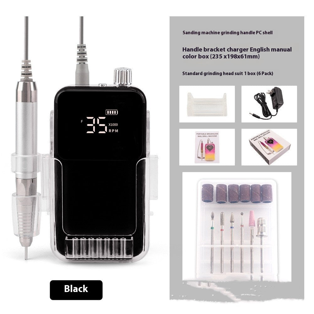 Brushless Nail Polishing Machine Charging Portable