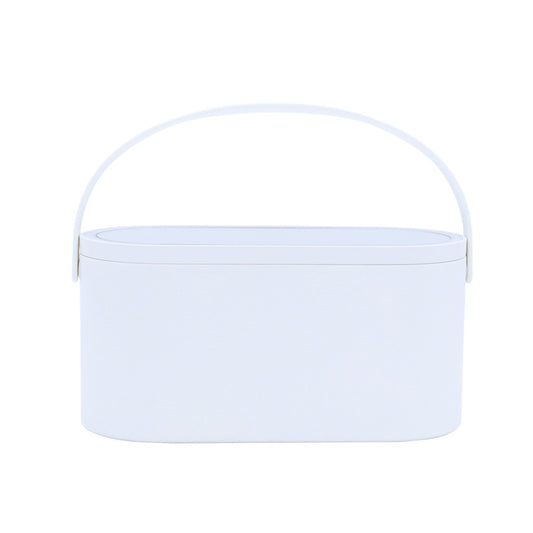 Portable Led Desk Storage Cosmetic Mirror Organizer Box With Light