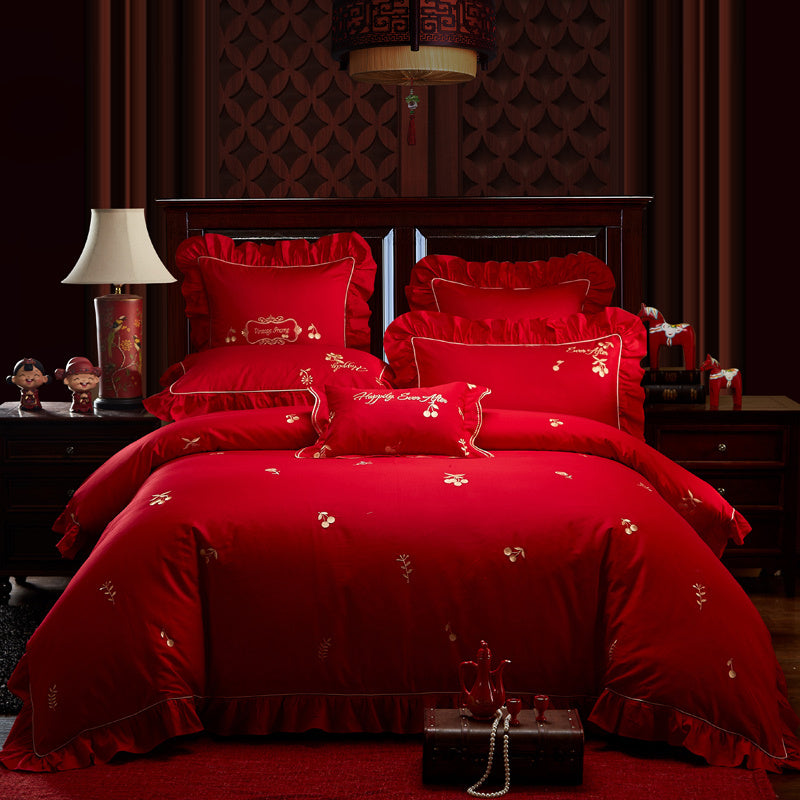 Wedding Cotton Four Piece Bedding