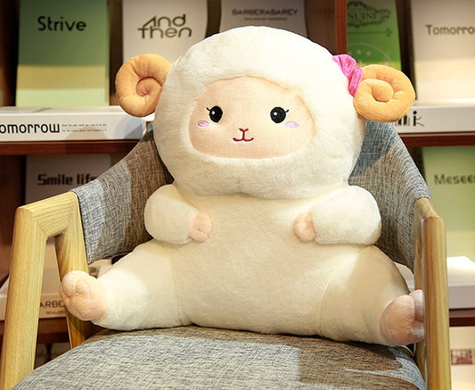 Cute waist pad female hand warmer pillow quilt dual-use back car office chair seat cushion pillow waist cushion