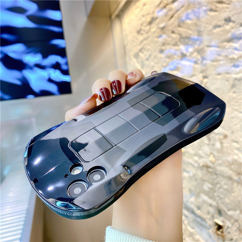 Compatible with Apple , Creative Sports Car Anti-Fall Mobile Phone Case For Protective CoverSilicone Soft Shell Trendy