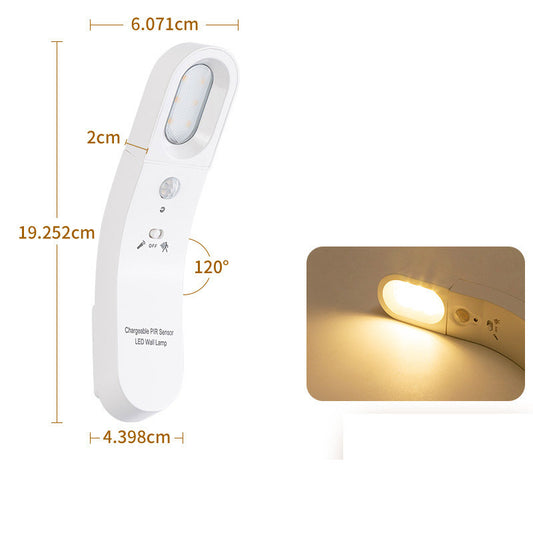 Smart Home Light-controlled Desk Lamp USB PIR Induction Night Light Creative Gift Bedside Lamp Emergency Light