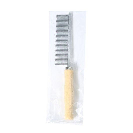Cat And Dog Grooming Open-Knot Comb, Large Wooden Handle Comb