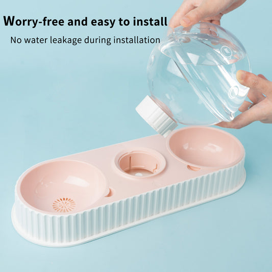 Plastic Pet Feeding Drinkers Cat Dog Automatic Feeder Drinking Animal Pet Bowl Water Bowl For Pets Dog Automatic Drinkers