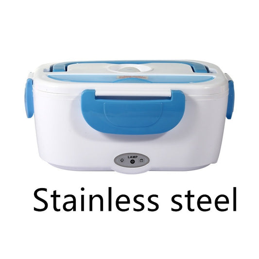 Kitchen Electric Heated Lunch Box Stainless Steel School Car Picnic Food Heating Heater Food Warmer Container