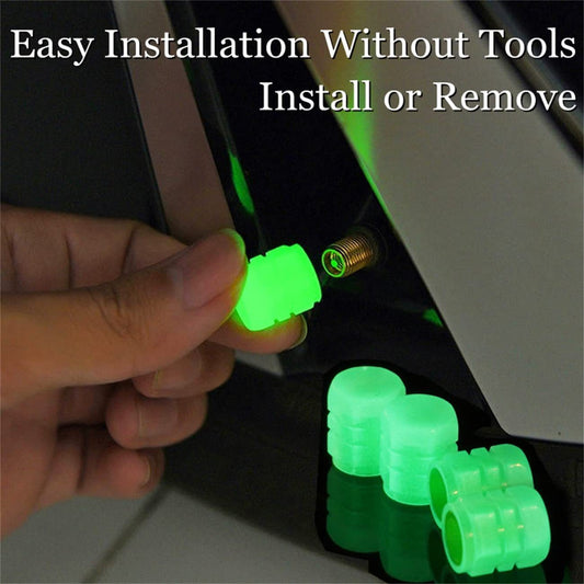 Tire Luminous Valve Cap Highlight Split