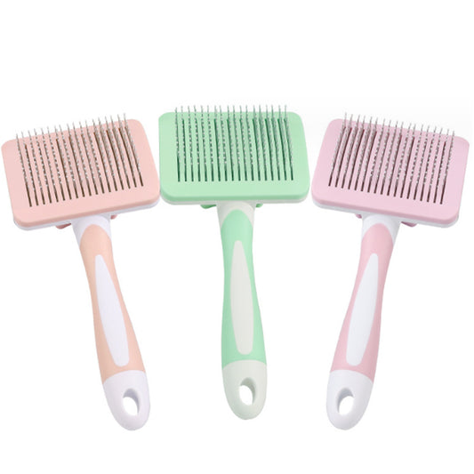 Pet Self Cleaning Slicker Brush Pet Hair Brush Dog Brush  Cat Brush For Shedding Hair Pet Hair Removal Tool Safe Massage Comb For Long  Middle-long, Short Hair