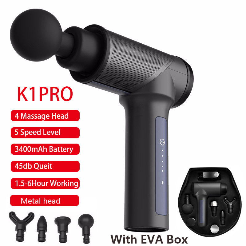 NEW Portable Electronic Therapy Muscle Tissue Massage Gun High Frequency Vibration Massage Theragun Body Relaxation Massager