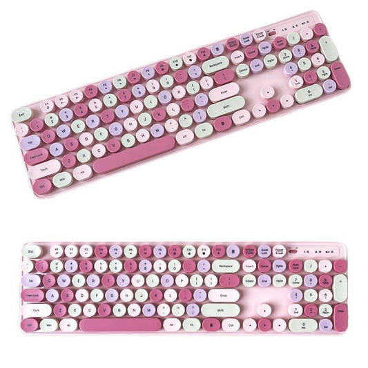 Wireless Keyboard Suit Mute Girl