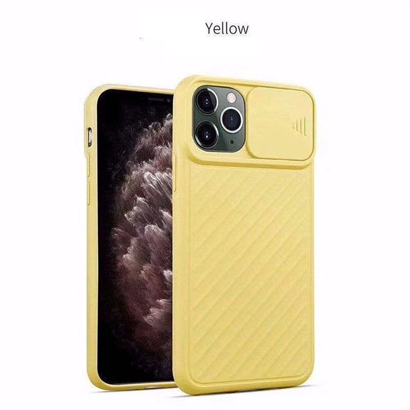 Compatible With , Slide Camera Lens Protector Phone Case Soft Silicone Cover Matte Back Cover