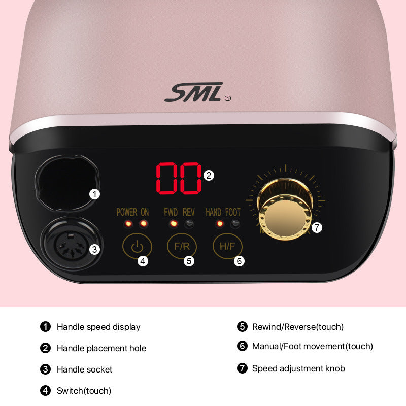 Grinding and polishing machine nail polisher tool