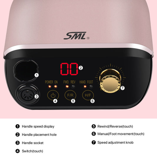 Grinding and polishing machine nail polisher tool