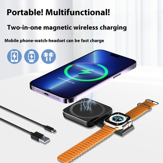 Three-in-one Wireless Charger Watch Earphone Cellphone Charging Set