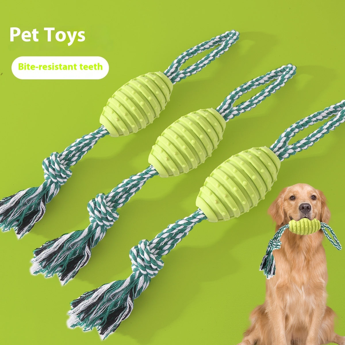 Dog Molar Toy Big Bends And Hitches Pet Relieving Stuffy Ball Of Cotton Rope