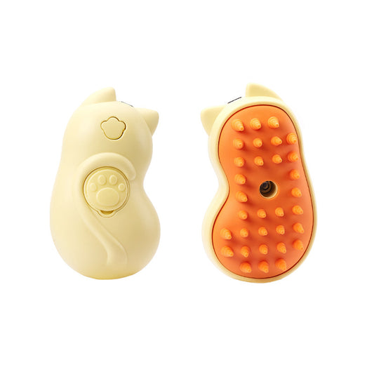 Cat Steamy Brush 3 In1 Spray Cat Brush, Self Cleaning Steam Cat Brush Spray Comb For Removing Tangled And Loose Hair Pet Hair Cleaning Brush Comb For Cats Dogs