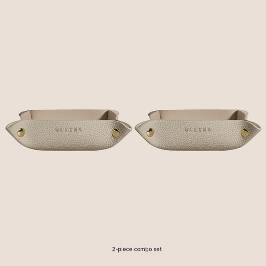 Jewelry Hallway Light Luxury Woven Dining Tray Key Cosmetic Storage Tray