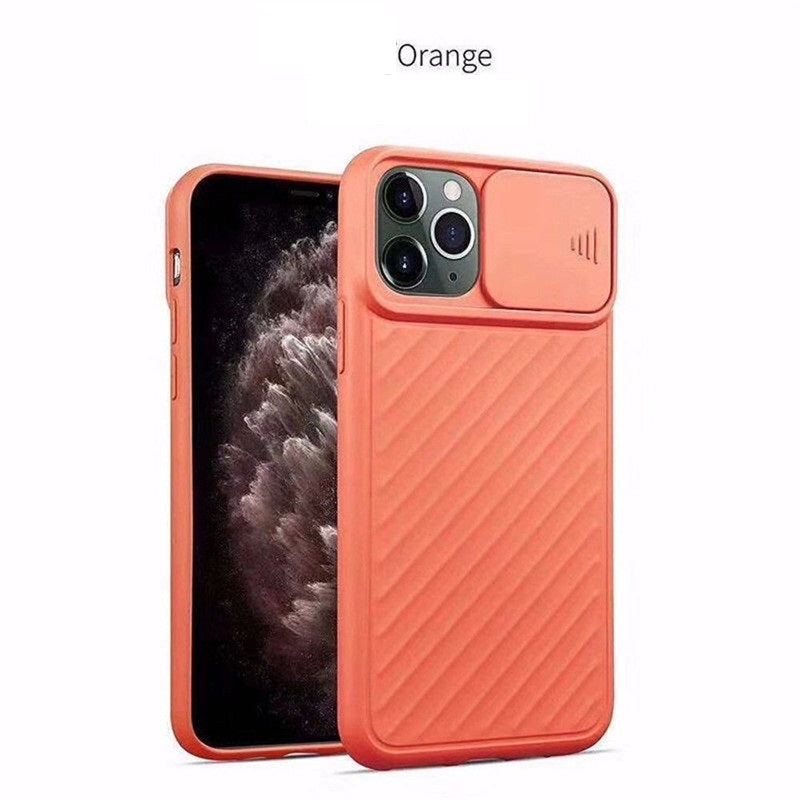 Compatible With , Slide Camera Lens Protector Phone Case Soft Silicone Cover Matte Back Cover