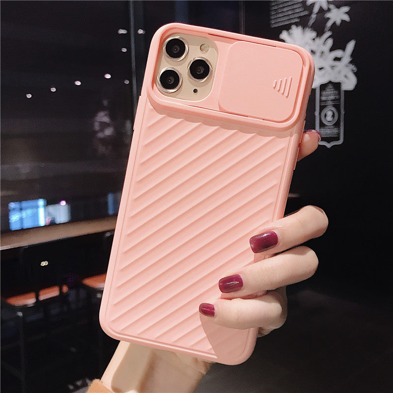 Compatible With , Slide Camera Lens Protector Phone Case Soft Silicone Cover Matte Back Cover