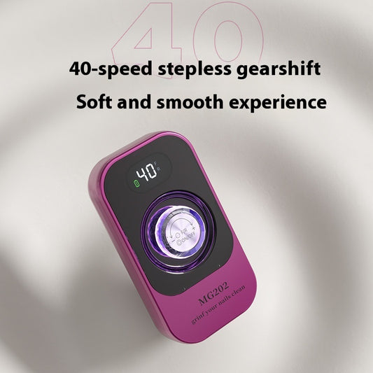 Cross-portable Rechargeable Desktop Nail Removal And Polishing Integrated Polishing Machine Colorful Light