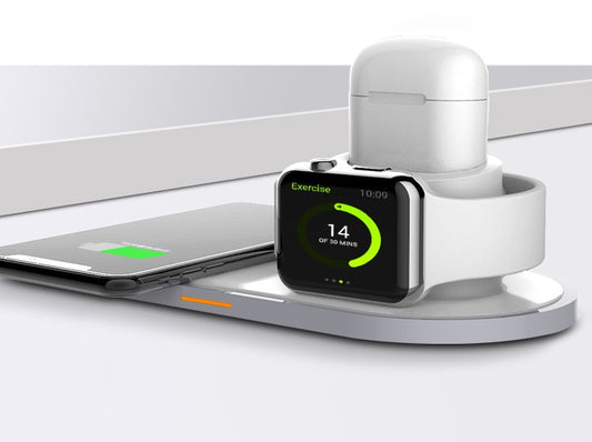 Multi-function three-in-one wireless charging New mobile phone watch three-in-one wireless charging