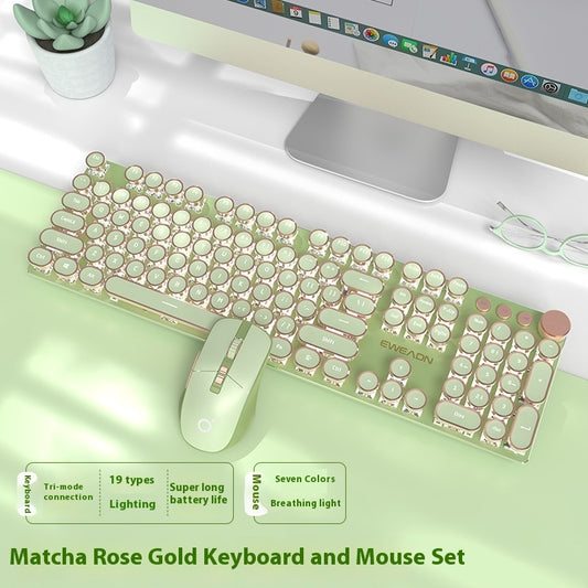 Predecessor TK950 Wireless Bluetooth Three-mode Real Mechanical Mouse Suit E-sports Games Punk Keyboard Usb