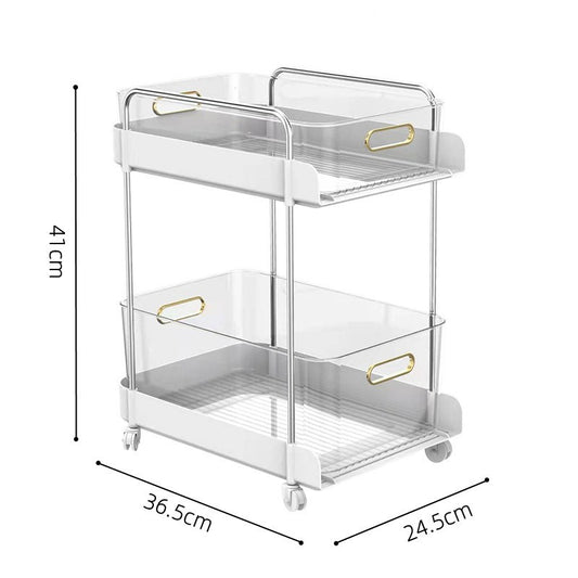 Light Luxury Kitchen Shelving Cosmetics Office File Cabinet Seam Storage Rack