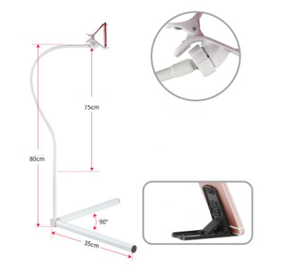 Bed with mobile phone bracket live artifact lazy watch TV bedside mobile phone holder universal folder overhead support shelf