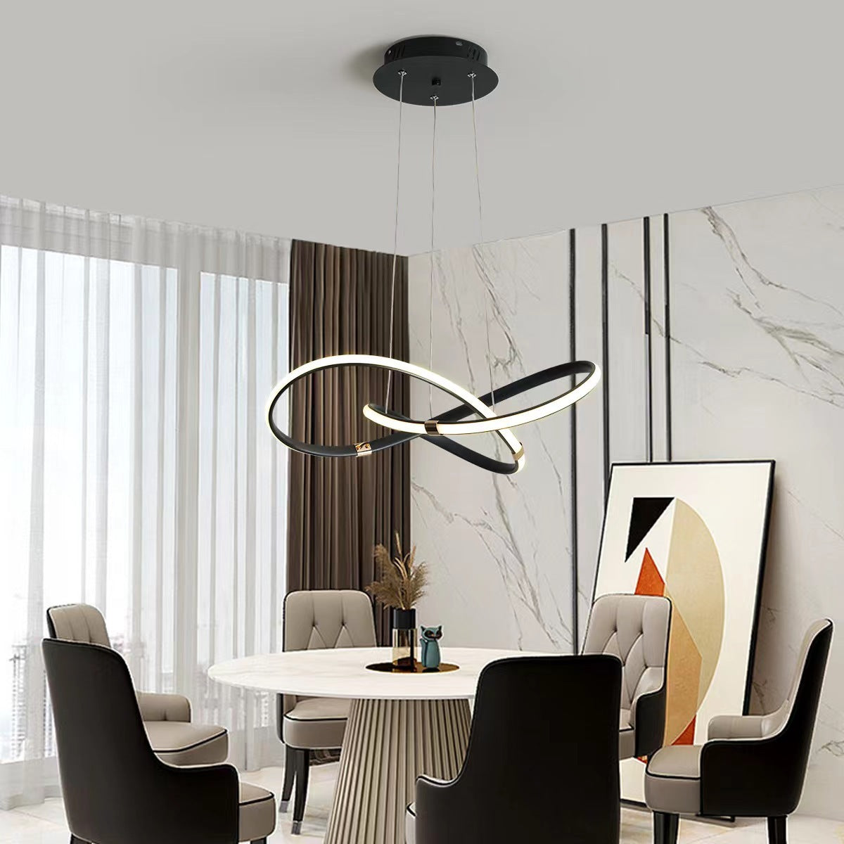 Light Luxury Minimalist Living Room Chandelier Creative Dining Room Main Lamp