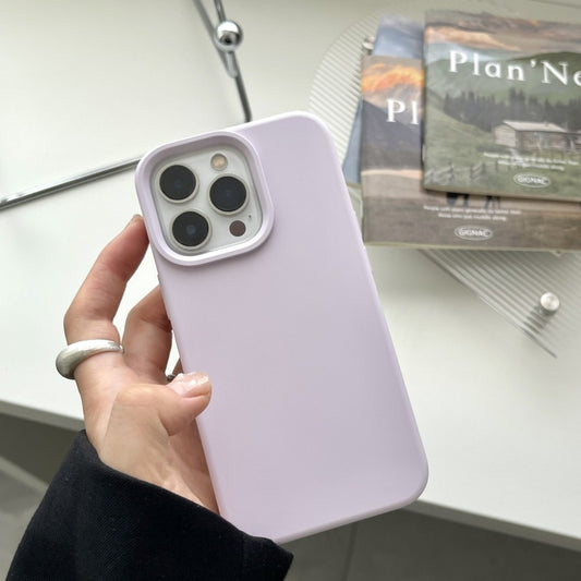 Solid Color Liquid Silicone Phone Case