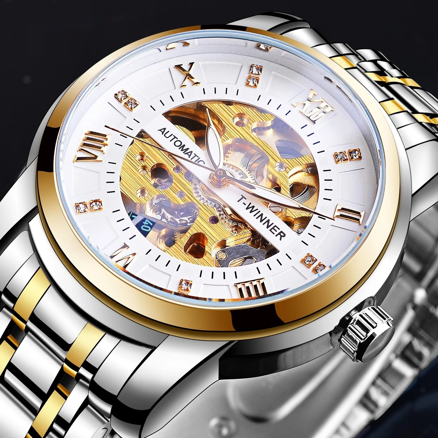 Men's Fashion Hollowed-out Waterproof Mechanical Watch