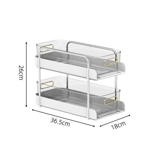 Light Luxury Kitchen Shelving Cosmetics Office File Cabinet Seam Storage Rack