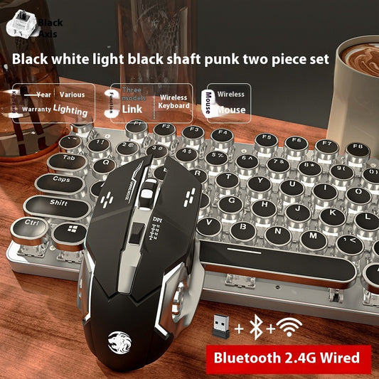 Predecessor TK950 Wireless Bluetooth Three-mode Real Mechanical Mouse Suit E-sports Games Punk Keyboard Usb