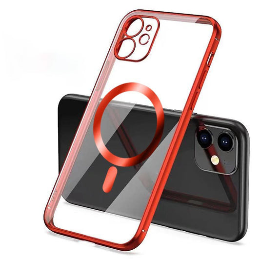 Electroplated Protective Cover For Magnetic Suction Mobile Phone Case