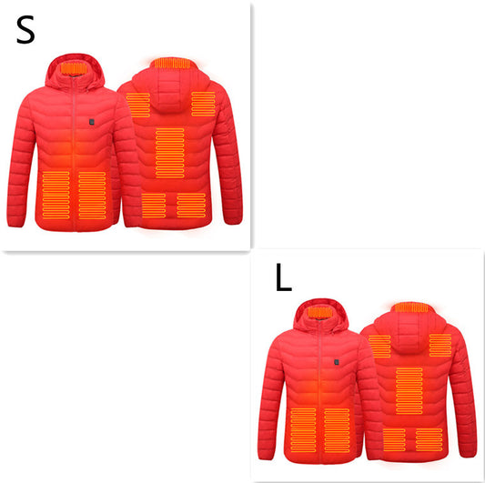 New Heated Jacket Coat USB Electric Jacket Cotton Coat Heater Thermal Clothing Heating Vest Men's Clothes Winter
