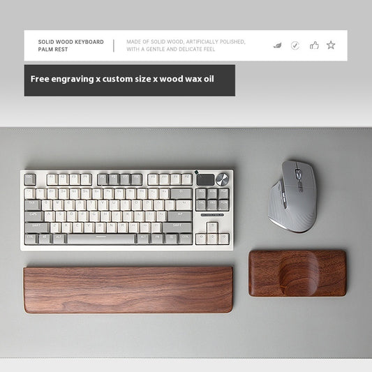 Keyboard Palm Rest  Wooden Wrist Rest  Mouse Rest  Wrist Pad