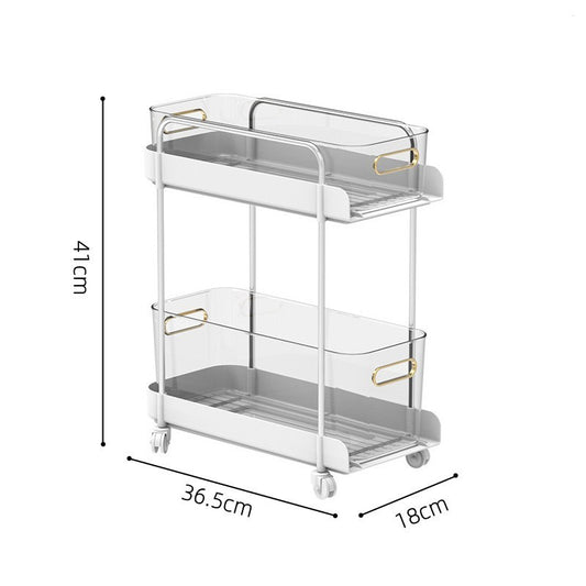 Light Luxury Kitchen Shelving Cosmetics Office File Cabinet Seam Storage Rack