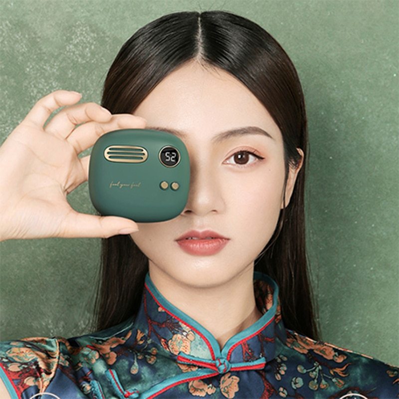 2 In 1 Retro Heater USB Charger Output Portable External Battery Hand Warmers 5000mAH Power Bank For Christmas Gift