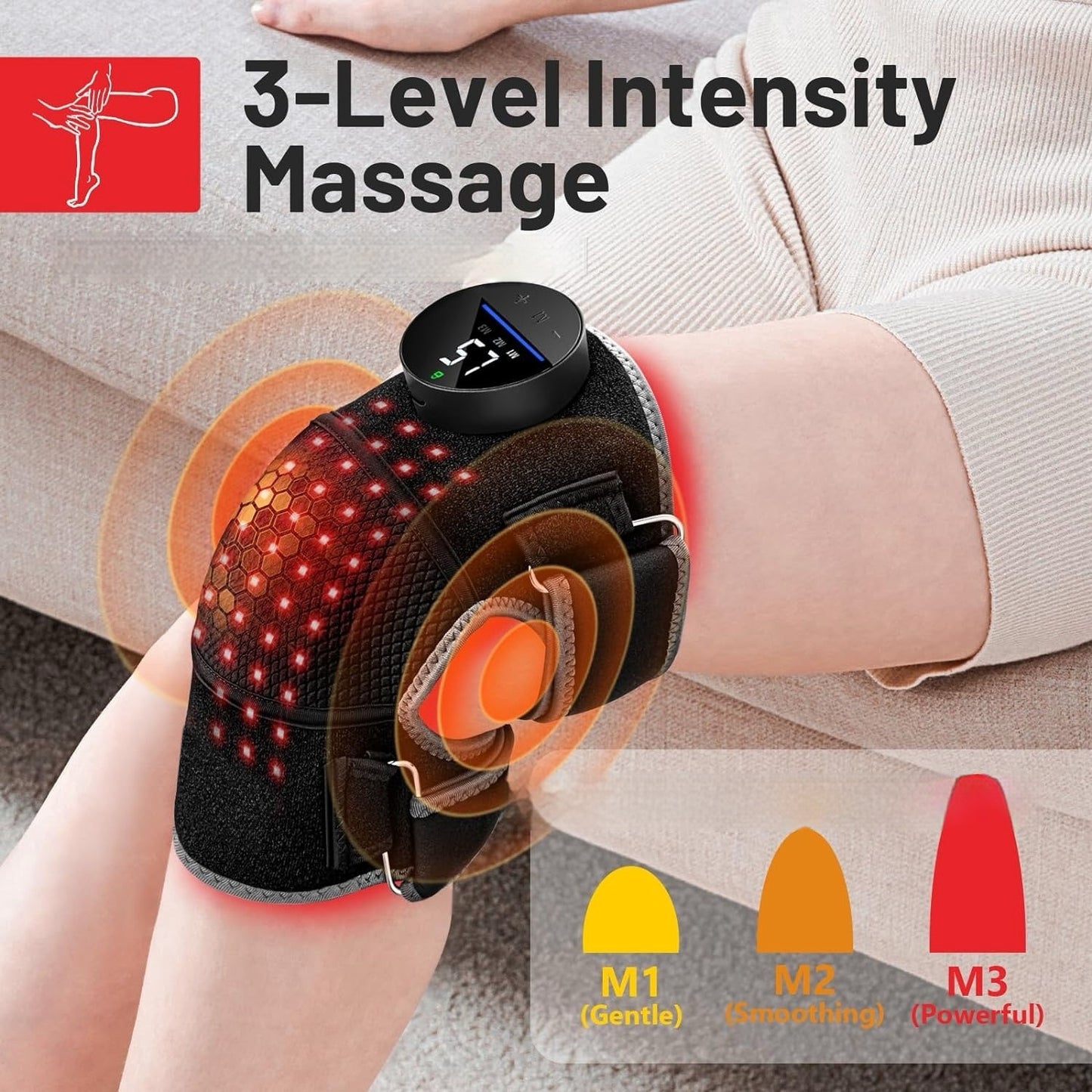 LED Real Red Light Knee Pad Shoulder Pad Red Light Physiotherapy Hot Compress