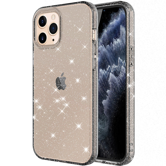 Glitter Transparent 12 Pro Max TPU Anti-drop Phone Case