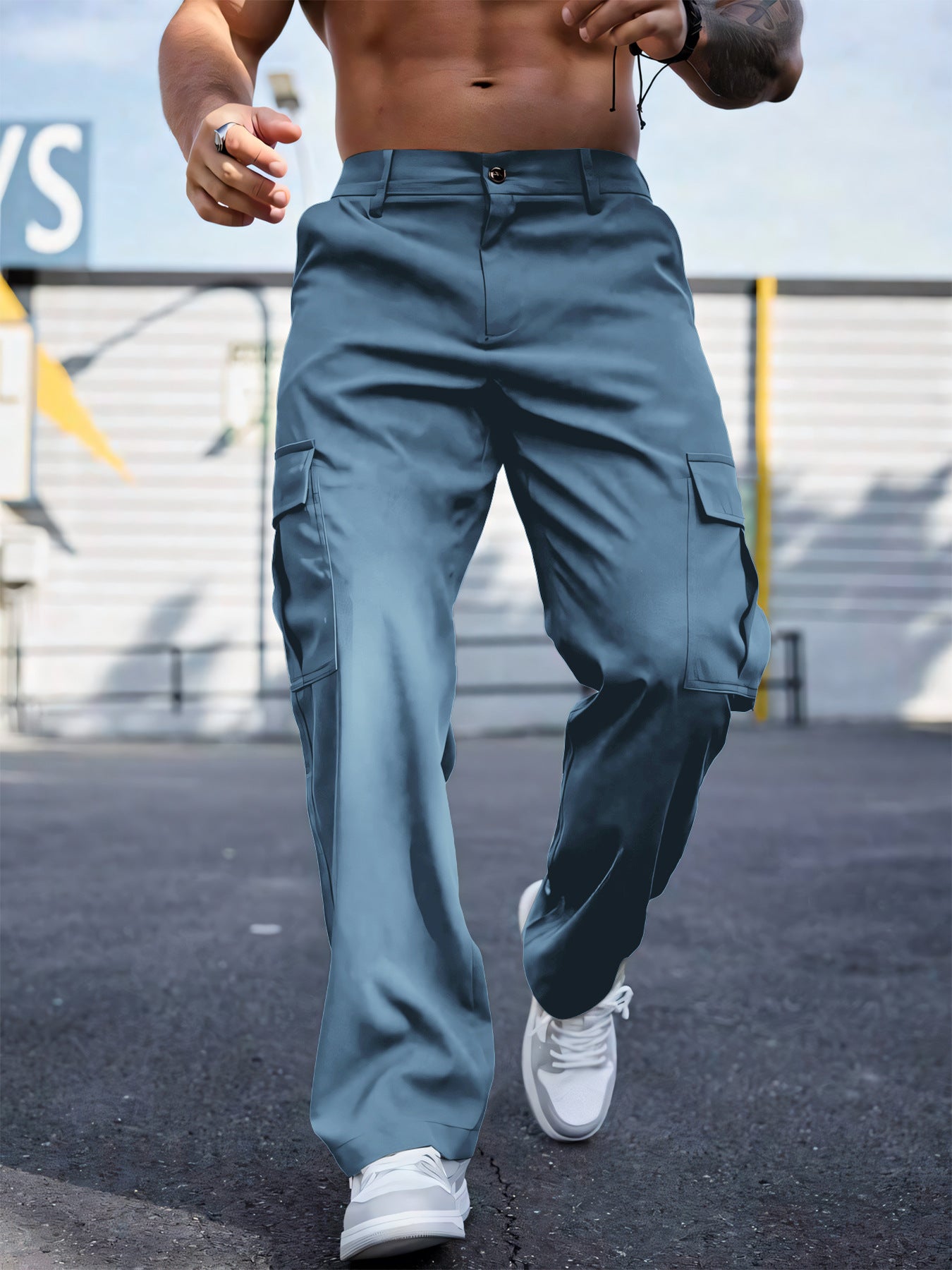 Wear-resistant Sports Straight Loose Cargo Pants