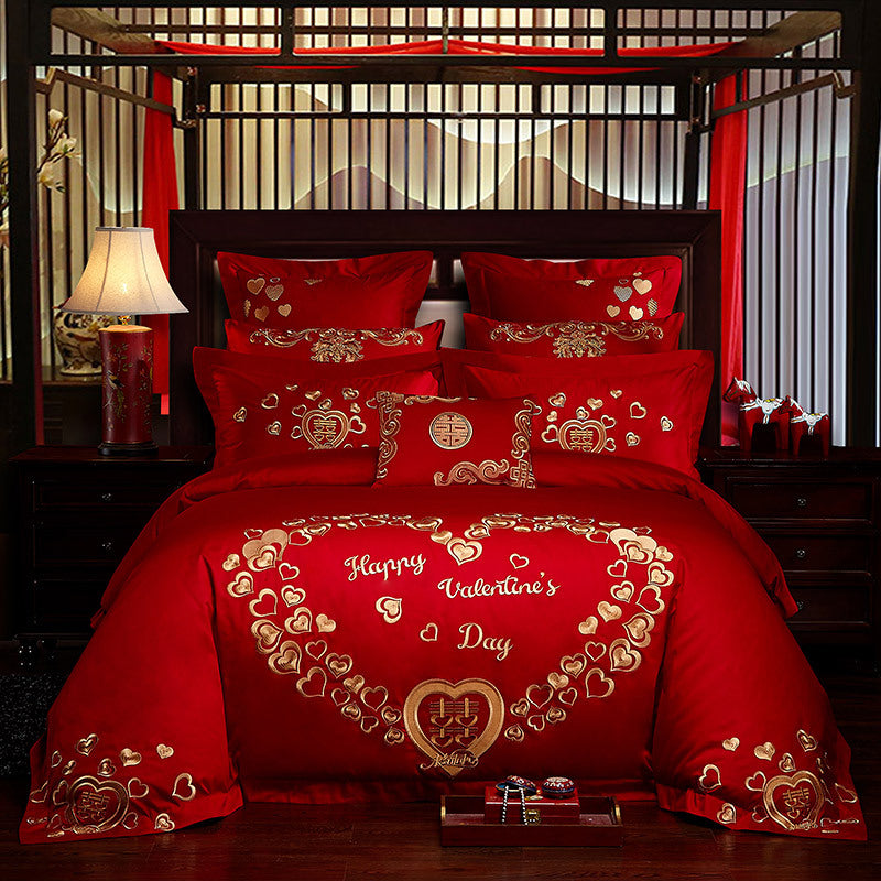 Wedding Cotton Four Piece Bedding