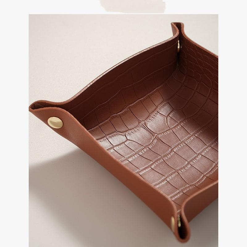 Jewelry Hallway Light Luxury Woven Dining Tray Key Cosmetic Storage Tray