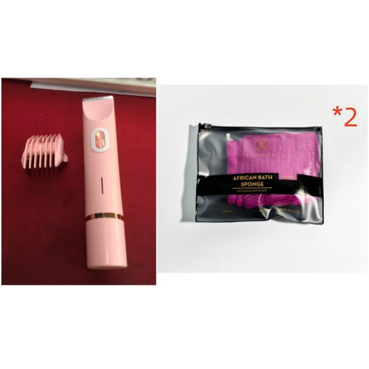 2 In 1 Hair Remover Women's Double Head Shaver Private Pubic Hair Trimmer Electric Razor Wet Dry Electric Body Hair