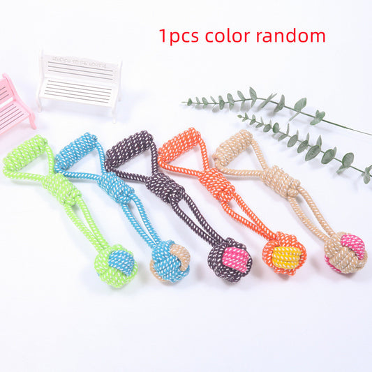 Interactive Cotton Rope Mini Dog Toys Ball For Dogs Accessories Toothbrush Chew Puppy Toy For Large Small Dogs Toy Pet Dog Toy